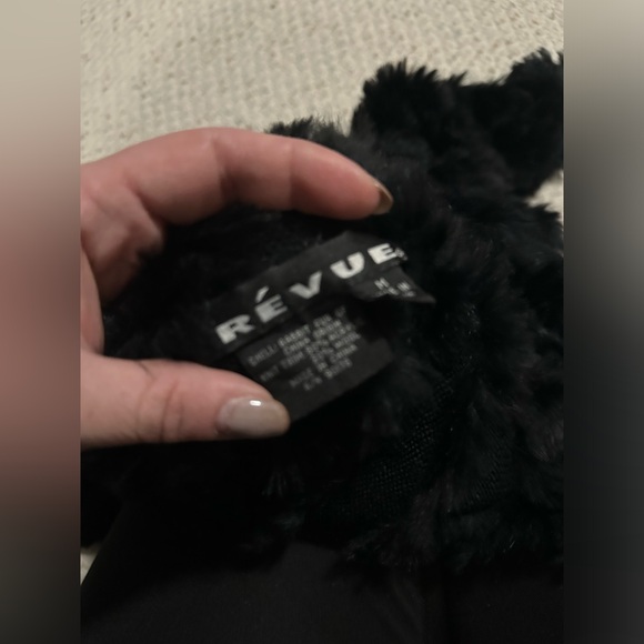 Revue real rabbit shawl pullover head accessory scarf - Picture 4 of 6